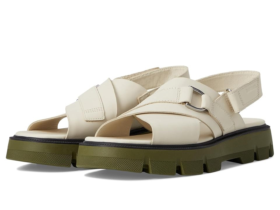 SOREL Rein CBtm Crisscross Sandals Women's Sandals Chalk/Utility Green : 11 B - Medium, Leather | Zappos