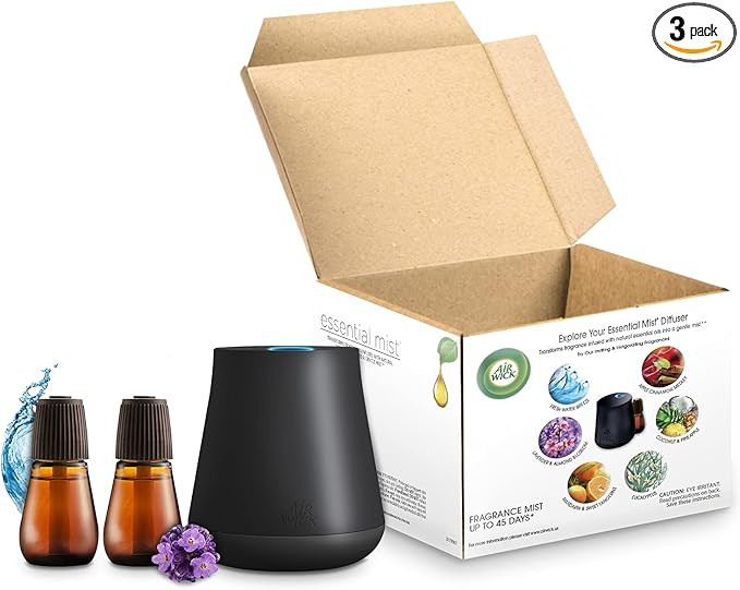 Air Wick Essential Mist Starter Kit (Diffuser + 2 Refills), Lavender and Almond Blossom/Fresh Wat... | Amazon (US)