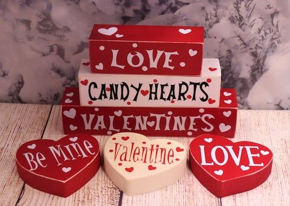 Valentines decor / Valentines decorations / Valentine stacking | Etsy | Etsy (US)