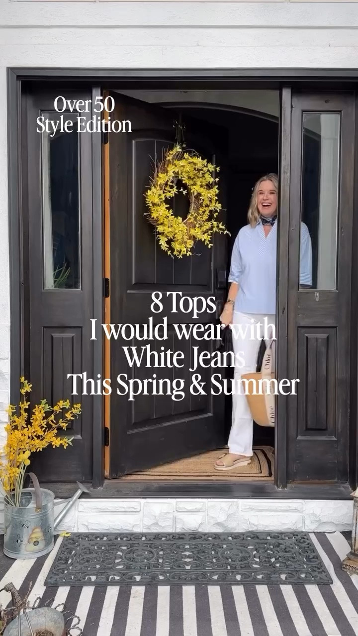 -Over 50 Style Edition-

8 Tops that go with White Jeans … You’ll wear all Spring and Summer✔️

Flattering styles for every figure, pretty colors from Blue, pinks, white yellow rust, and green✔️ 

A  little something for everyone and Perfect with White jeans🤍🤍🤍

Which one is your favorite?

Comment “Shop” for links 

Fashion over 50/ white Jean style/ affordable tops/ style you’ll love 

#amazonfind #afforɗablefashion #whitejeansoutfit #fashionover50