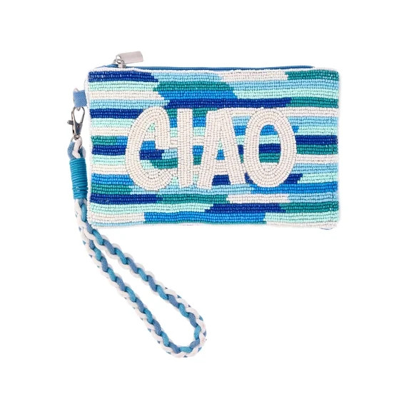 No Boundaries Women's Beaded Wristlet, Blue Ciao | Walmart (US)