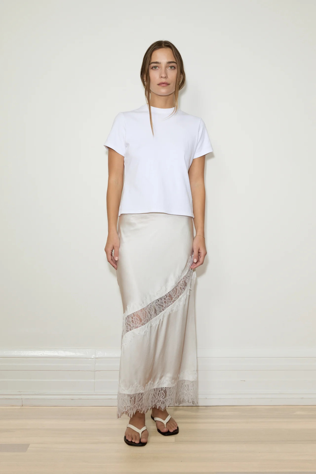 silk lace midi skirt | The New Trend (Australia & New Zealand)