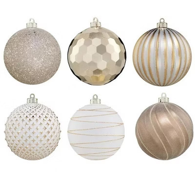 CG Hunter Holiday 6-Piece Shatter Resistant 6-inch Ornaments Gold Metallic | Target