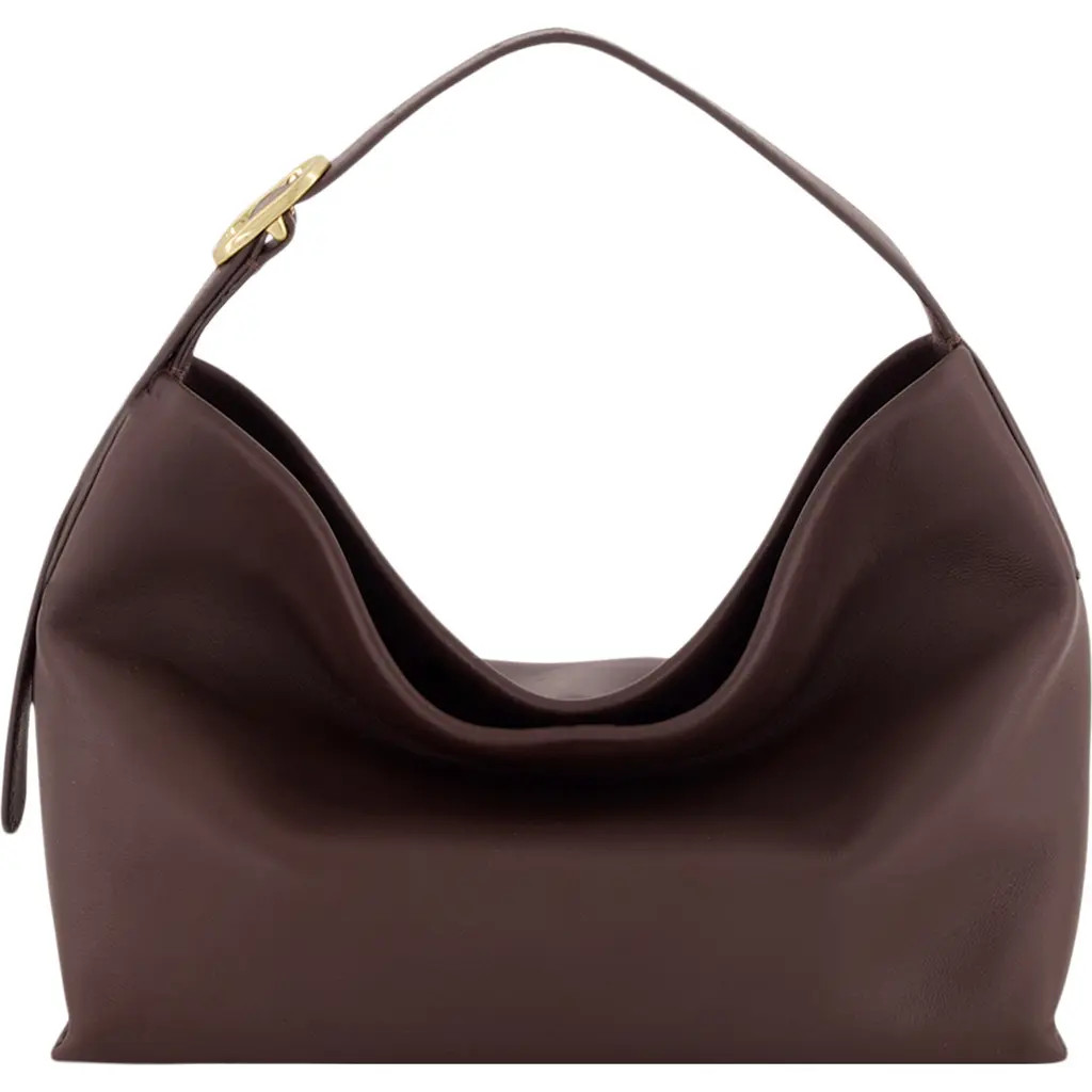 Vince Small Plonge Vivian Leather Hobo Bag in Black Cherry at Nordstrom | Nordstrom