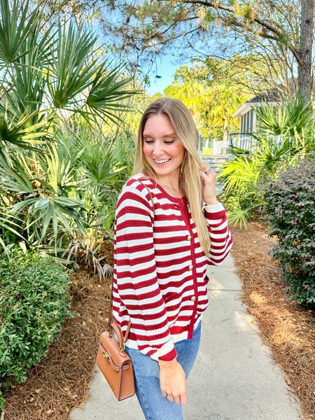 Just found my red striped lady jacket cardigan on flash sale for only $30 - comes in a variety of colors as well! 

#LTKsalealert #LTKstyletip #LTKfindsunder50
