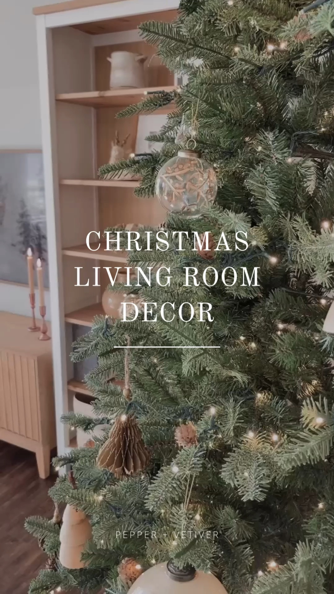 Christmas living room decor with Pepper + Vetiver

#LTKhome #LTKSeasonal #LTKHoliday