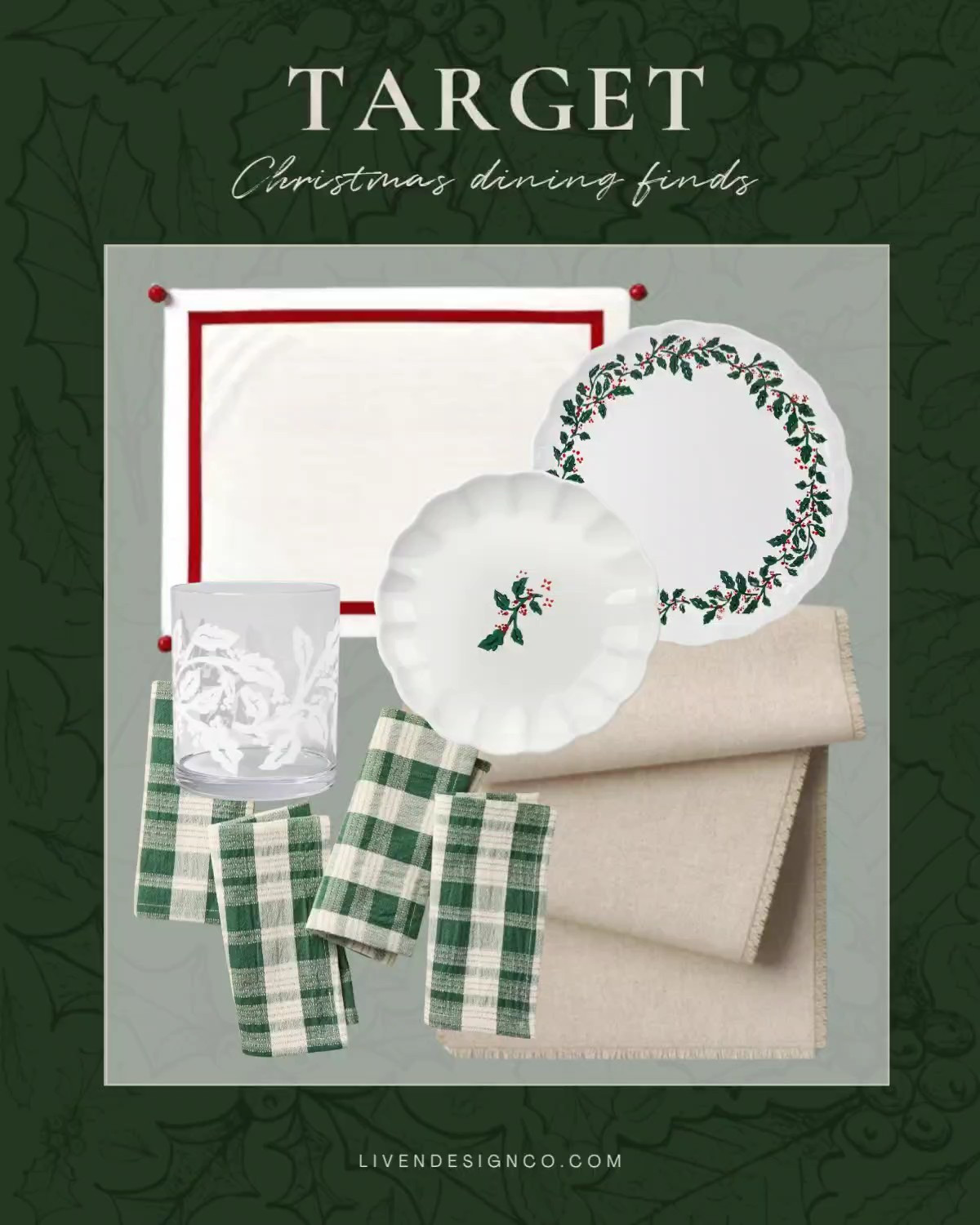 Target dining. Christmas tablescape. Table setting. Table runner. Placemats. Dinnerware. Drinkware. Christmas plates 

#LTKHoliday #LTKSeasonal #LTKHome