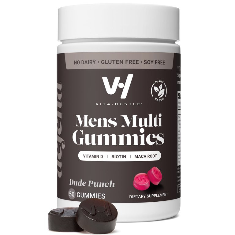 VitaHustle Mens Multivitamin Gummy Supplement for Energy with Biotin, Maca Root, 50 Count | Walmart (US)
