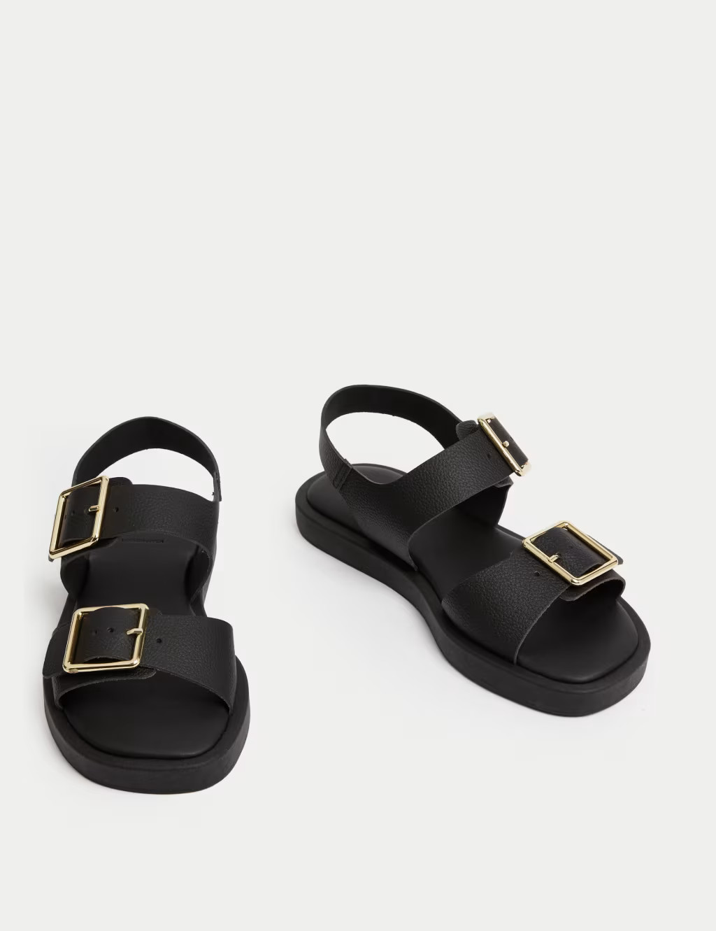 Leather Buckle Ankle Strap Flatform Sandals | Marks & Spencer (UK)