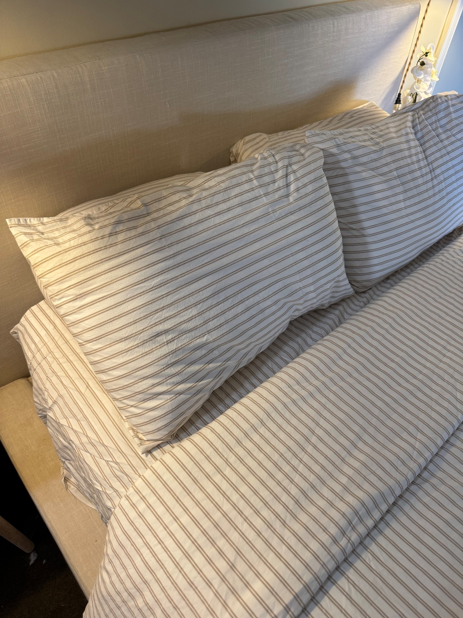 Brooklinen sheets - striped sheets