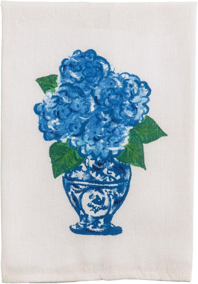 Mud Pie Painted Hydrangea Towel | Amazon (US)