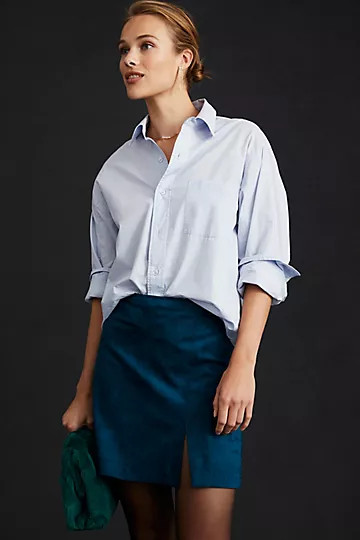 Maeve Faux Suede Mini Skirt | Anthropologie (US)