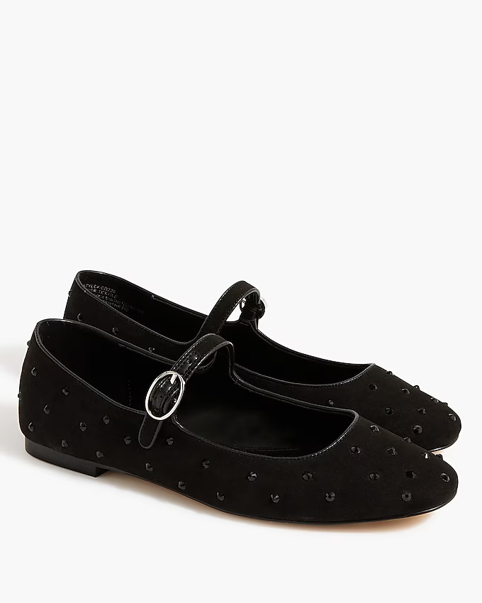 Rhinestone Mary Jane flats | J.Crew Factory