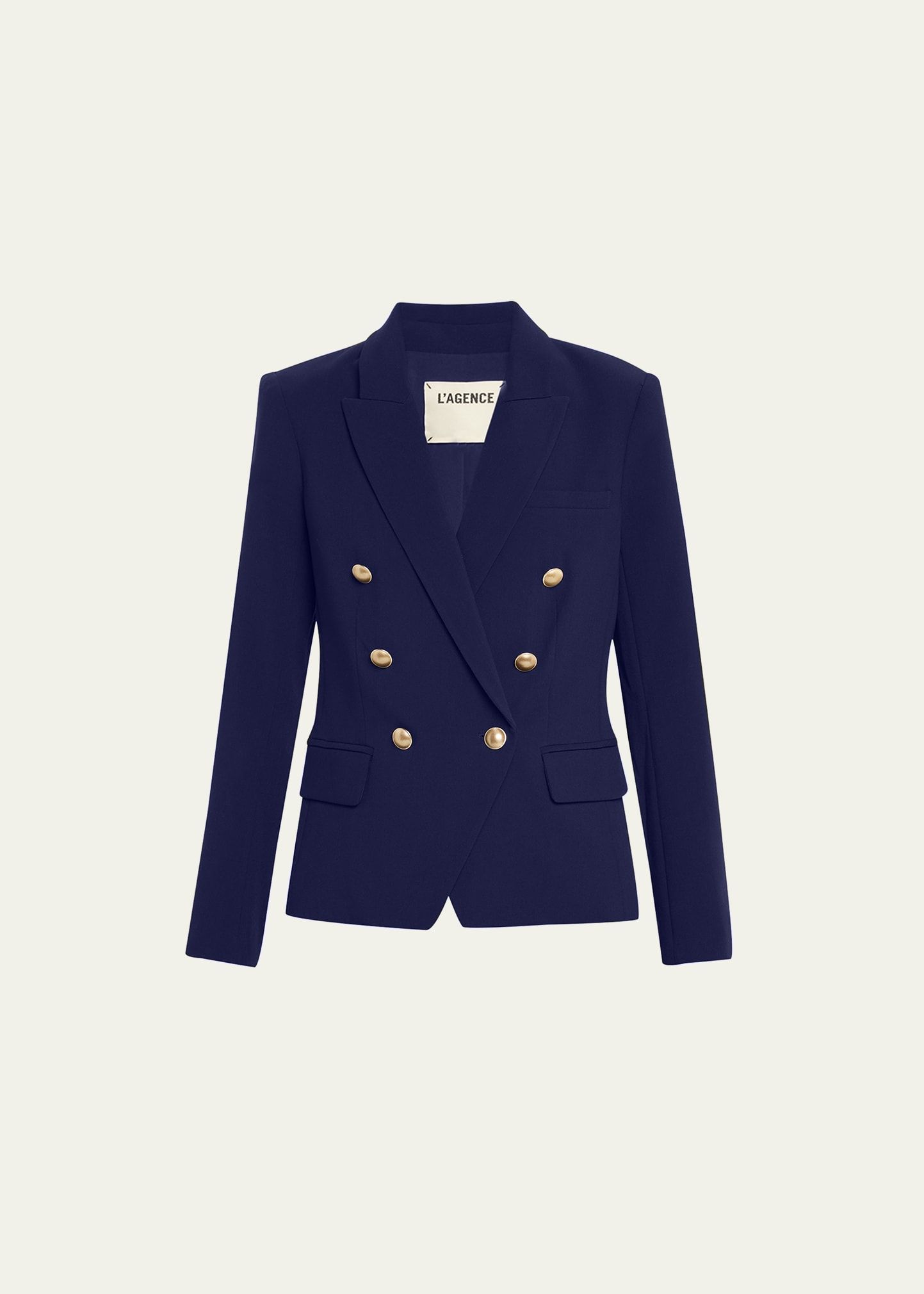 L'Agence Kenzie Double-Breasted Blazer Jacket | Bergdorf Goodman