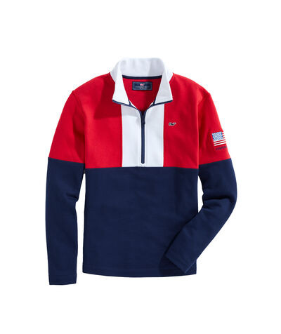 OUTLET Colorblock 1/2 Zip Sweatshirt | vineyard vines