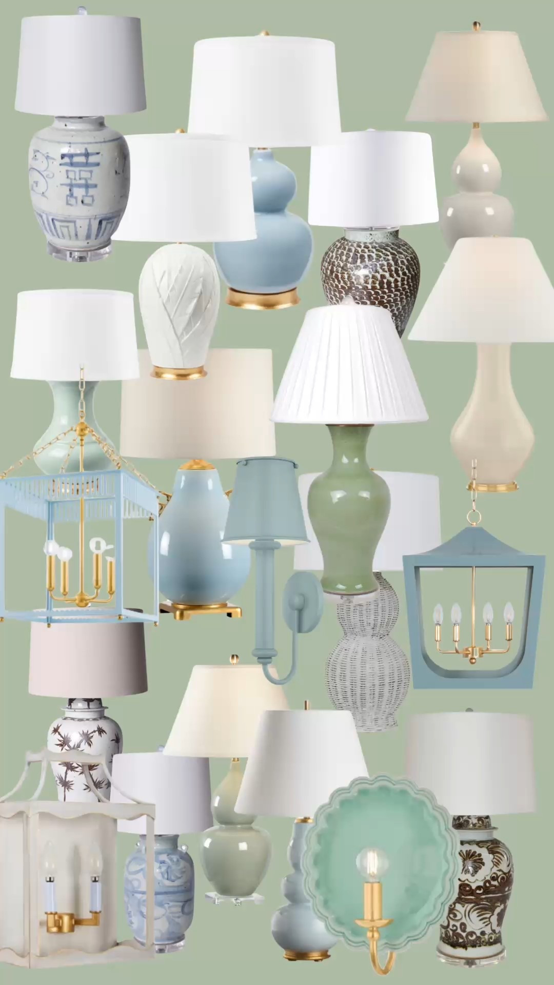 Happy, spring lighting!! Blue, green, brown and neutral lamps, lanterns, sconces love these so much for a fresh, traditional style

#LTKHome