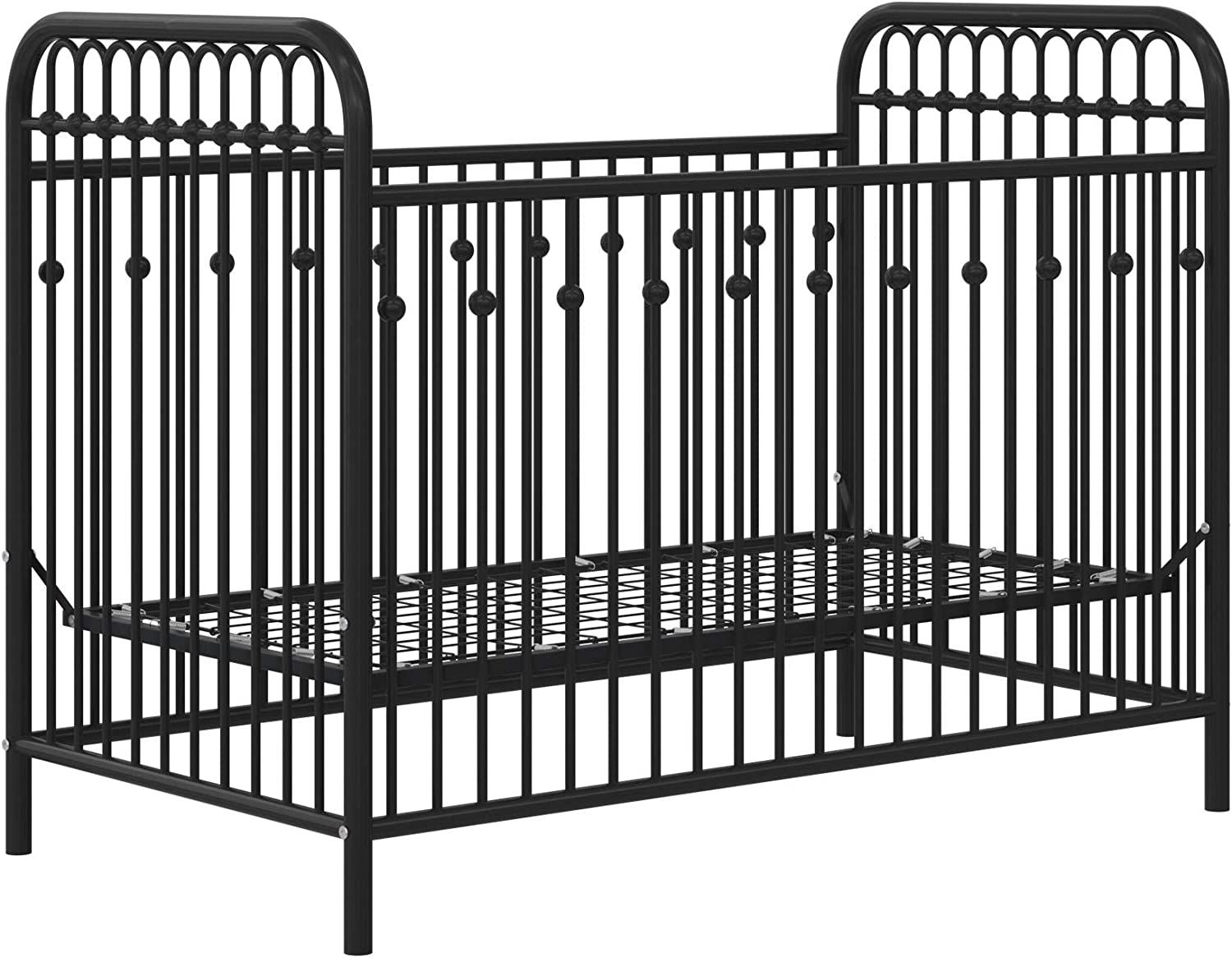 Little Seeds Monarch Hill Ivy Black Metal Baby Crib | Amazon (US)