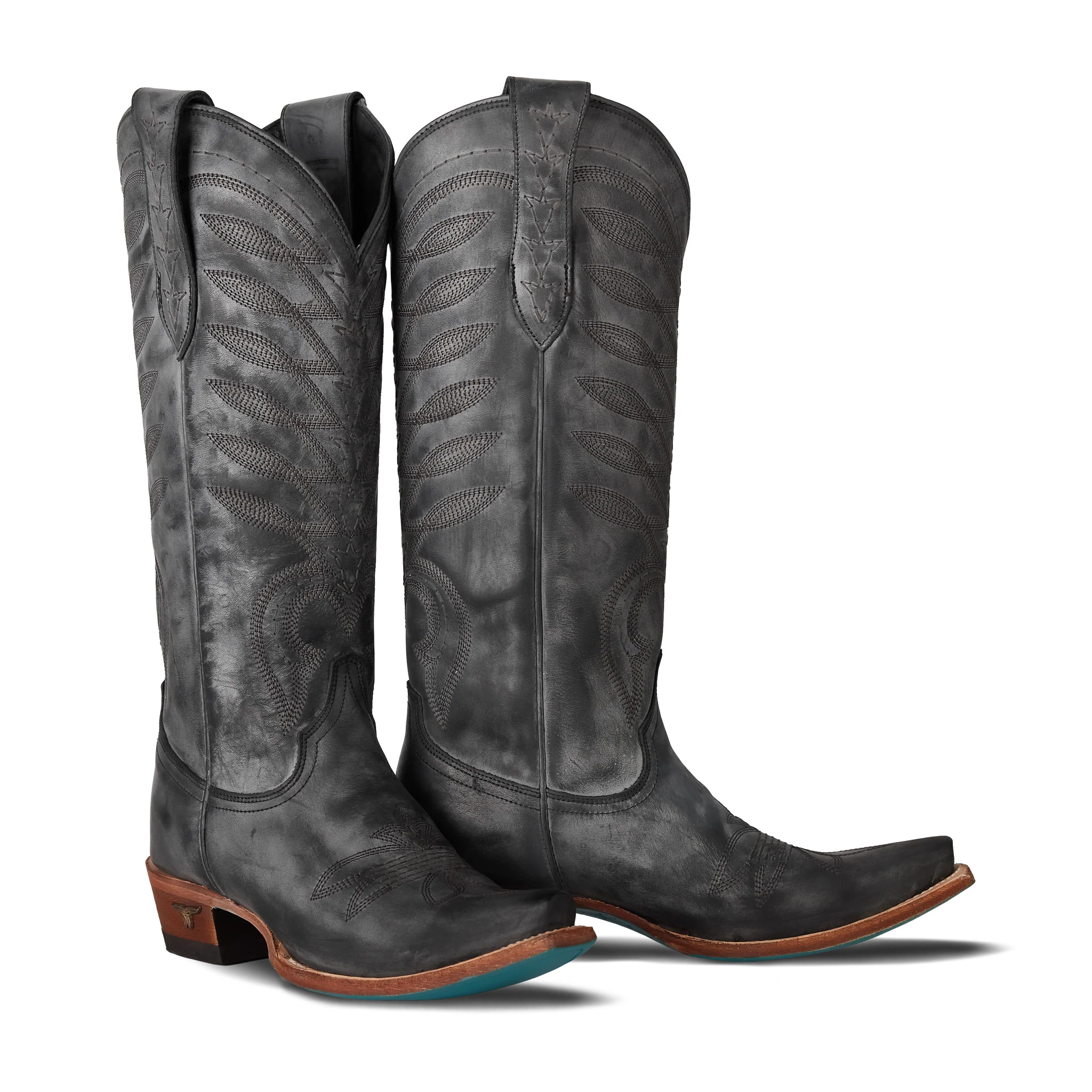 Squash Blossom Boot - Distressed Jet Black**FINAL SALE** | Lane Boots