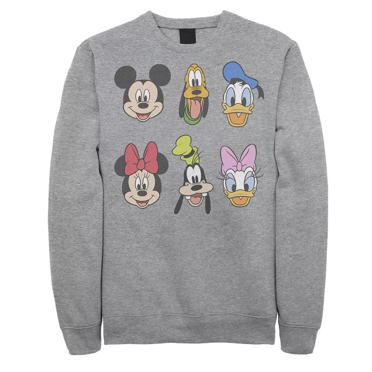 Men's Disney Mickey & Friends Group Shot Heads Sweatshirt | Kohl's