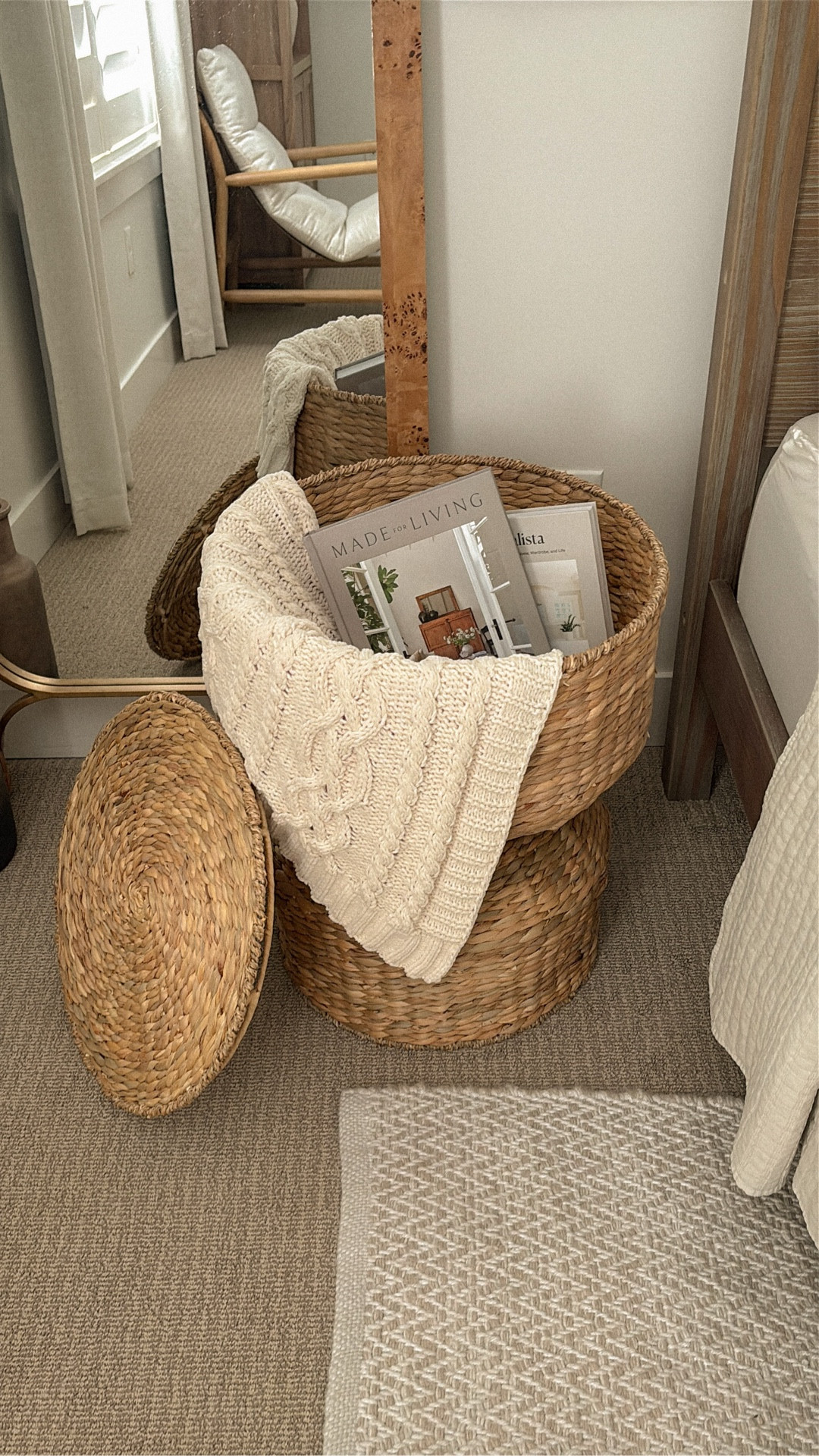 Love this side table — it hides all my clutter and works in any space! 

#Wayfair @neutralhome #homedecor #rattansidetable #storagesolution

#LTKSaleAlert #LTKHome #LTKStyleTip