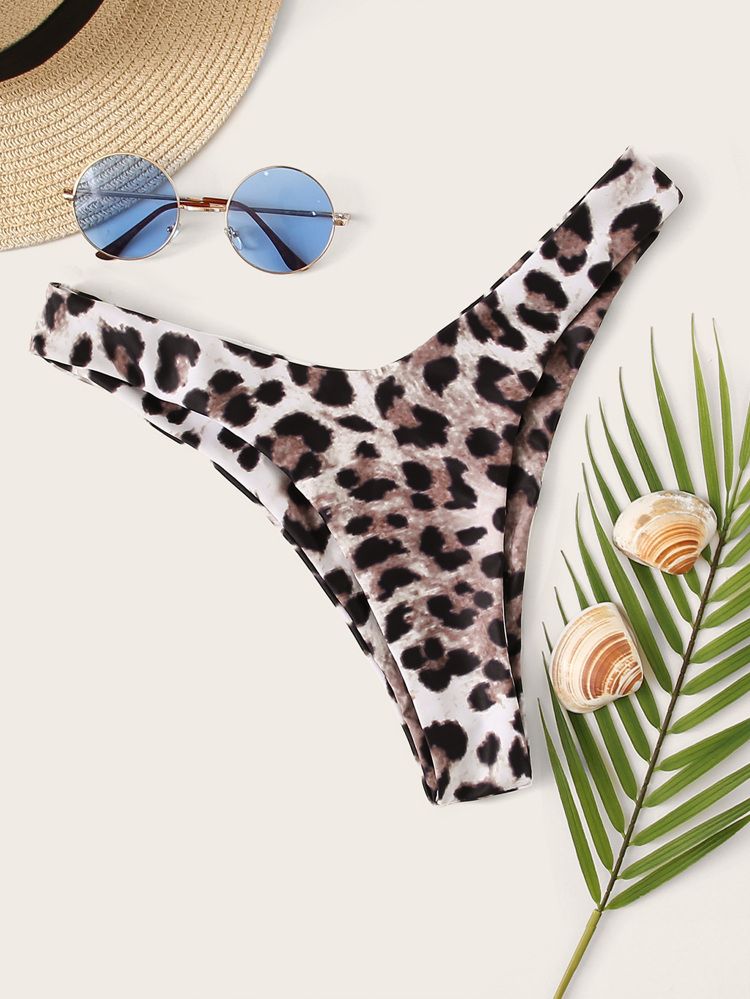 Leopard High Cut Swimming Panty | SHEIN