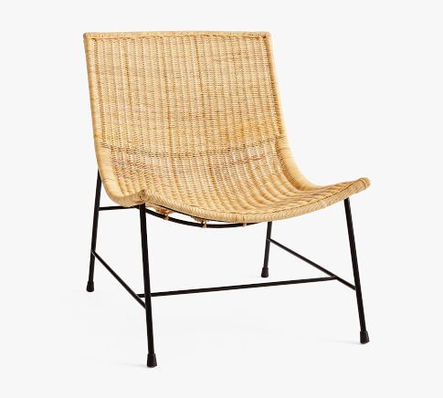 Ojai Woven Scoop Chair | Pottery Barn (US)