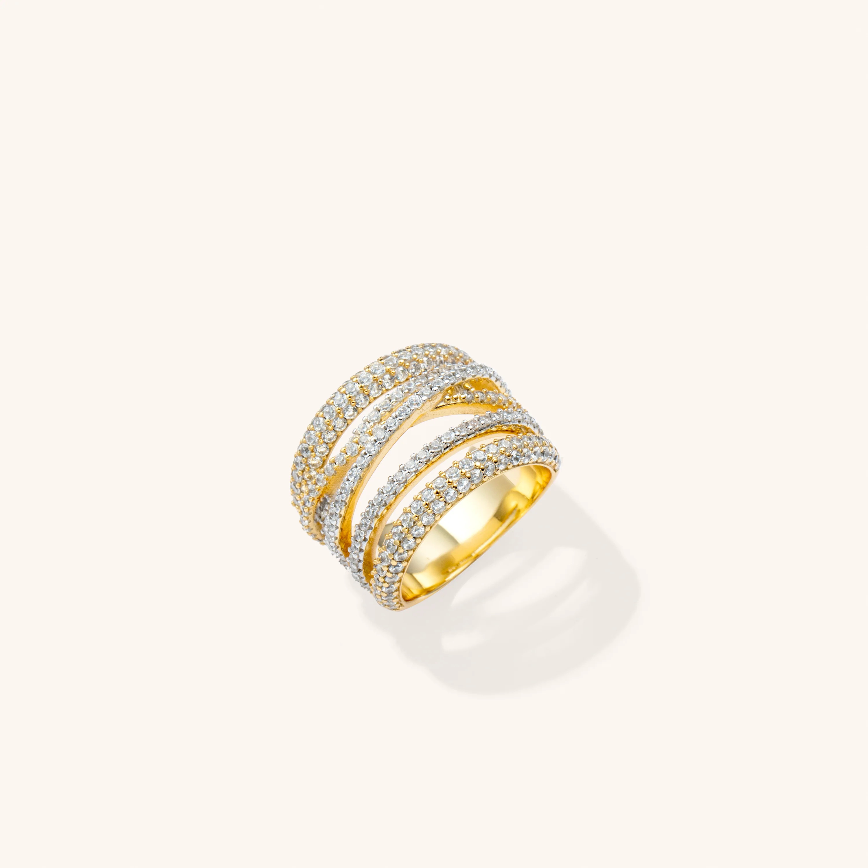 Multilayered Gold Vermeil Ring | Victoria Emerson