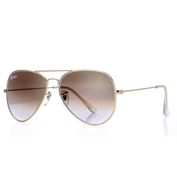 Pro Acme Aviator Crystal Lens Large Metal Sunglasses,58mm | Amazon (US)