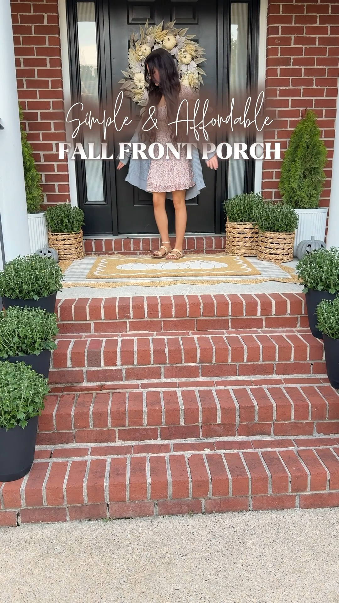 Can’t wait for these mums to bloom 🤍🤍🤍



I wanted a middle ground between bare minimum and going all out… while keeping it as affordable as possible. This is how things are looking for this year. I’ll probably add real pumpkins in the coming weeks, but for now it’s got me in the fall mood🍂✨



#fallfrontporch #falldecor #neutraldecor #affordablehome #walmartfinds #homegoodsfinds #frontporchinspo #brickhouse #budgetfriendlydecor #porchdecor #mums



#LTKHome