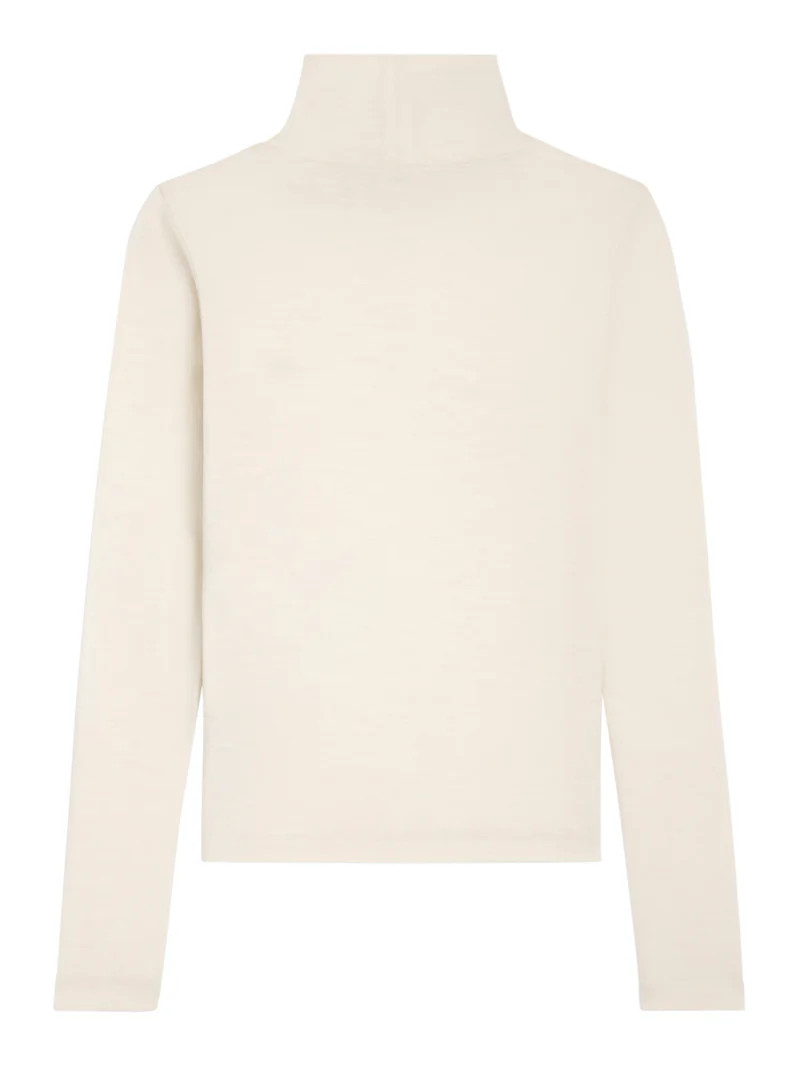 WOOL JERSEY HIGH NECK TOP | Suitnegozi INT