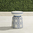 Cosenza Handpainted Side Table & Accent Stool | Frontgate