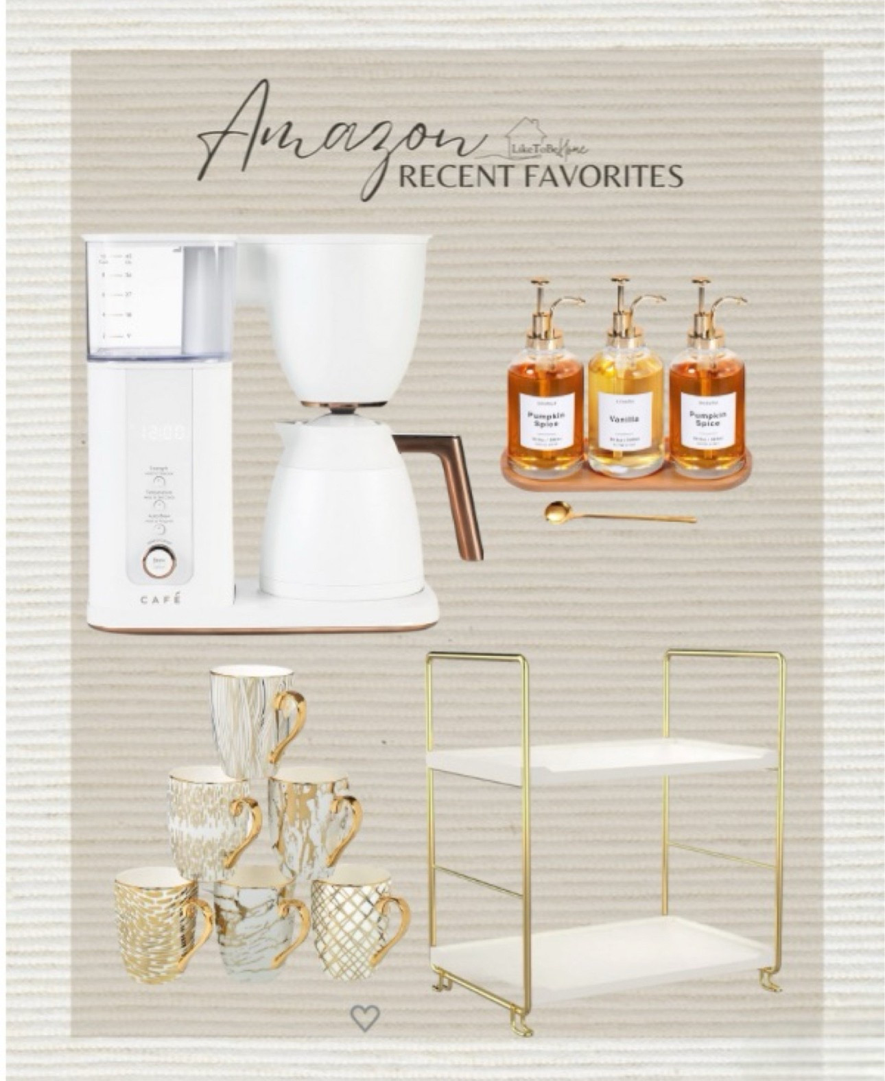 Amazon favorites for the perfect coffee station! Elegant mugs, a sleek coffee maker, and stylish organization to elevate your daily routine.


Amazon home finds, coffee station essentials, aesthetic kitchen decor, modern coffee maker, coffee bar styling, gold and white kitchen decor, syrup dispensers, elegant coffee mugs, kitchen organization, Amazon kitchen must-haves

#LTKSpringSale #LTKSaleAlert #LTKHome