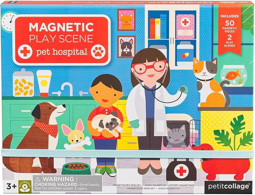 Petit Collage Mag Play Scene Pet Hospital | Amazon (US)