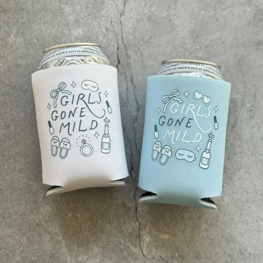 Girls Gone Mild Bachelorette Can Coolers Spa Salon Day Slumber Party - Etsy | Etsy (US)