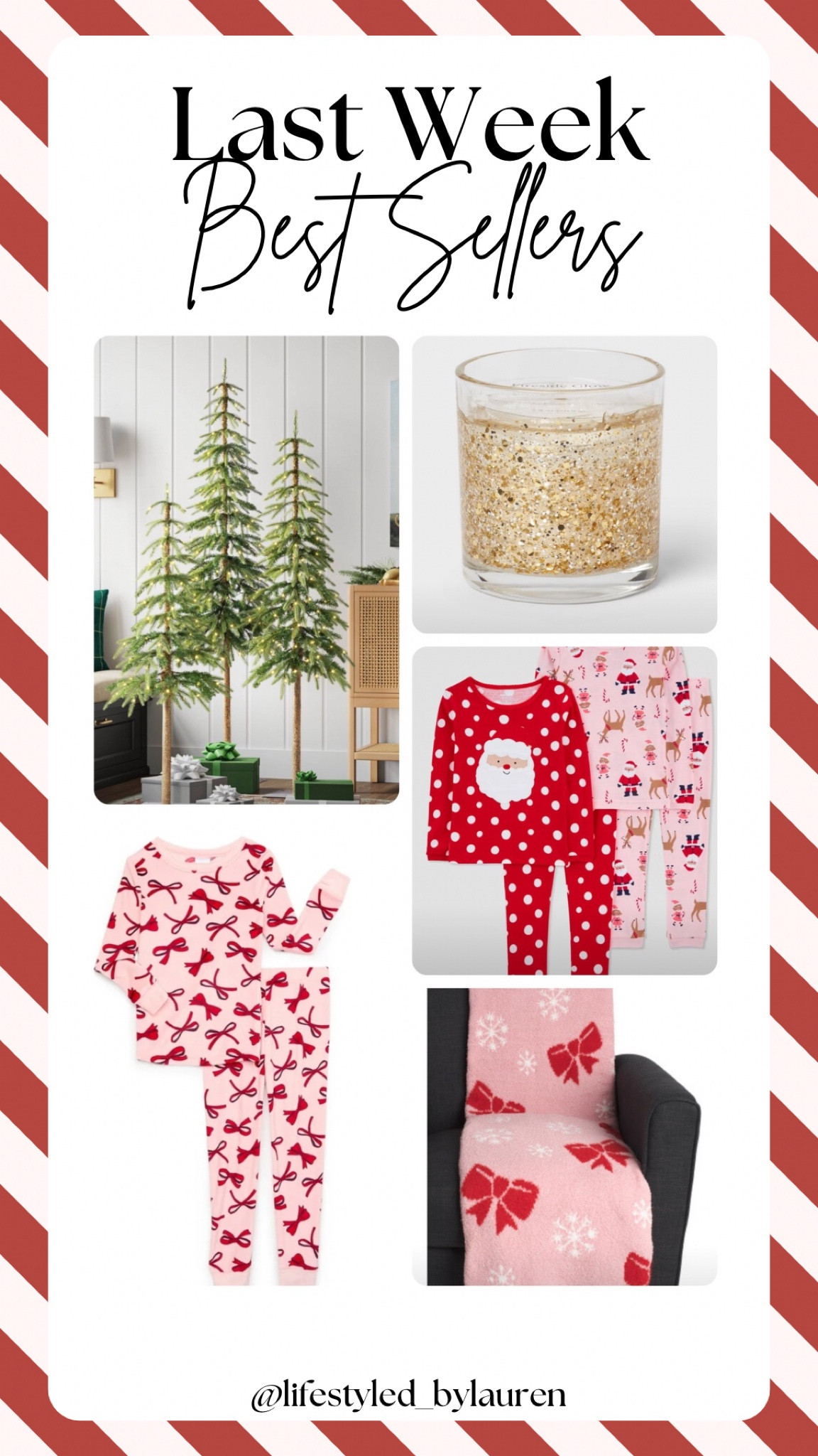 These are my top sellers from last week!!! The kids pajamas are always good to grab early so they can enjoy them for the season! ❄️

#LTKHoliday #LTKSeasonal