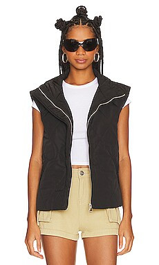 superdown Trish Puffer Vest in Black from Revolve.com | Revolve Clothing (Global)