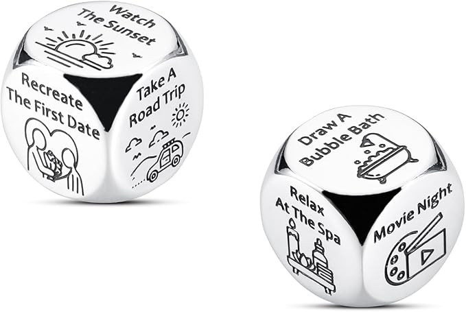 Anniversary Birthday Date Night Gifts for Boyfriend Girlfriend Her Him Date Decision Dice Wedding... | Amazon (US)