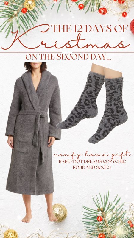 Day two of the 12 days of Christmas giveaway. Barefoot dreams robe. Barefoot dreams, cozy socks. Gift idea. Gifts for her. Cozy gifts. Sister gift. Mom gift. Mother-in-law gift. Grandma gift. Best friend gift. Girlfriend gift. Wife gift. Best gift. Trendy gift.

#LTKHoliday #LTKGiftGuide #LTKstyletip