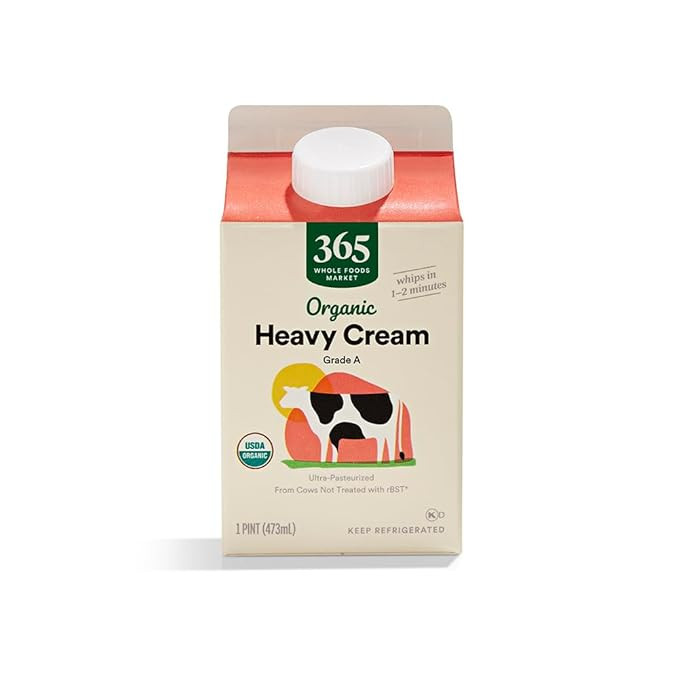 365 by Whole Foods Market, Heavy Cream Organic, 16 Ounce | Amazon (US)