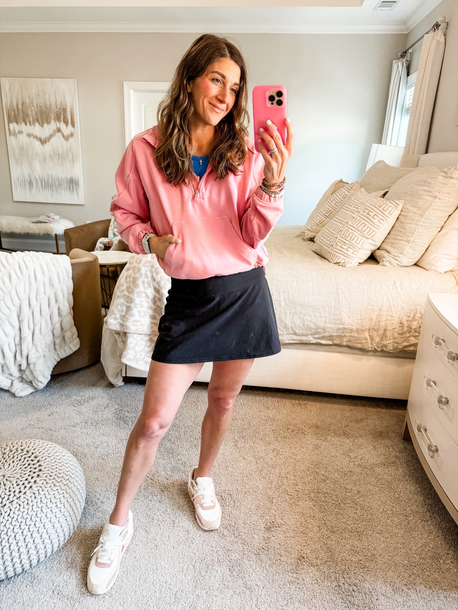 Linking outfit (a lot of old items but linking similar)

Tank: Woth Ease Muscle Tank from Athleta-size small
Half Zip: soft strem cropped from Lululemon size 6
Skirt:  Volley Skirt from Vuori size small with built in shorts & pockets 
Shoes: Nikes size 8.5
Necklaces, bracelets and loopy phone case also linked 

Click here to shop!

Pullover | half zip | soft streme | athletic | athleisure | skirt | skort | necklaces | bracelets | tiny tags | electric picks | loopy phone case | sneakers | tennis shoes | bike | air max | tank | Vuori | Lululemon | Athleta | daily | mom style | comfy | fit  



#LTKootd #LTKmomlife #LTKActive