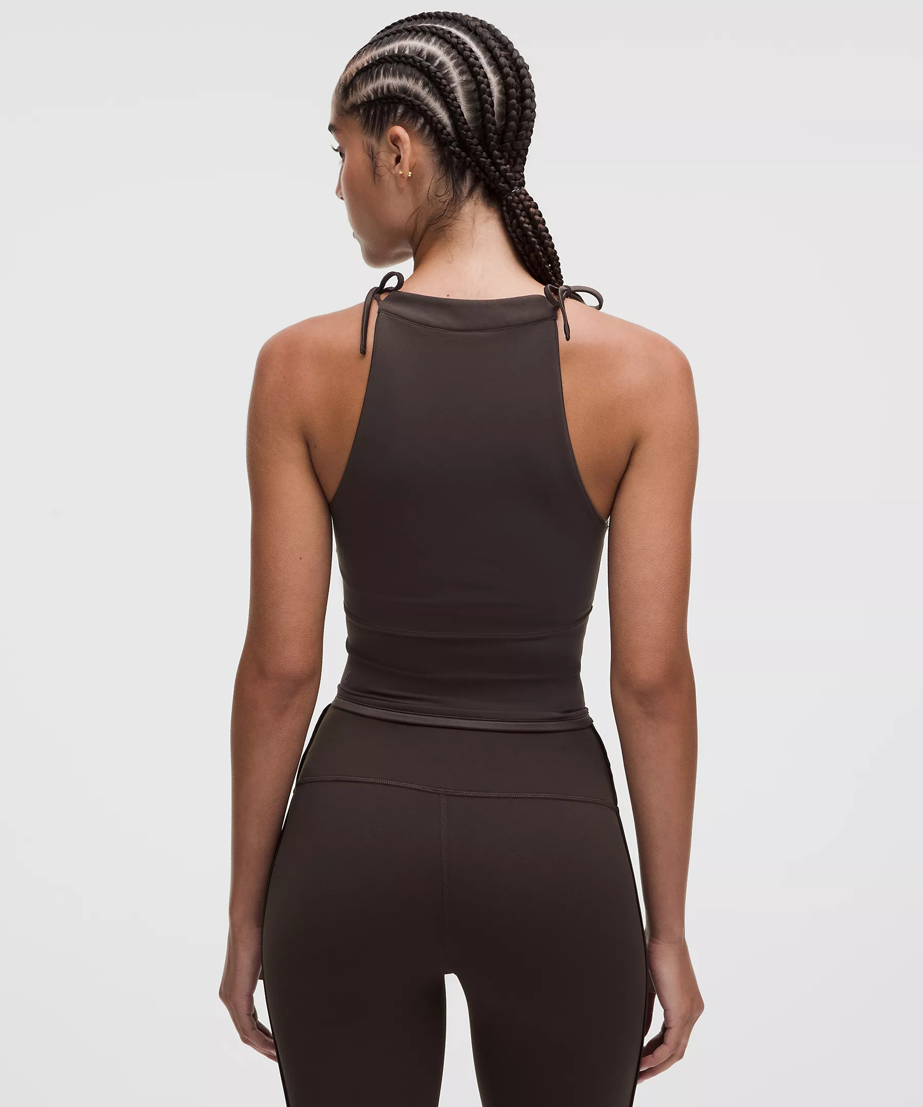 Nulu Satiny-Trim Tie Detail Tank Top Light Support, B/C Cup | Lululemon (US)