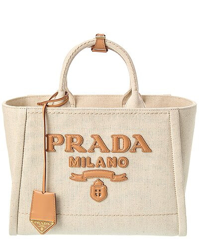 Large Linen & Leather Tote | Gilt & Gilt City