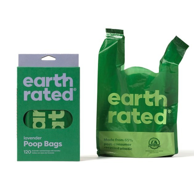 EARTH RATED Dog Poop Bags with Handles, Lavender Scented, 120 Handle Bags - Chewy.com | Chewy.com