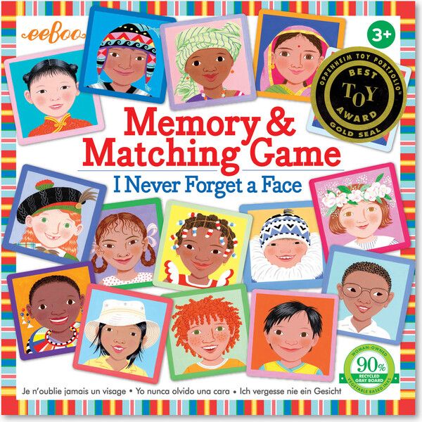 I Never Forget a Face Memory Game - eeBoo Games | Maisonette | Maisonette