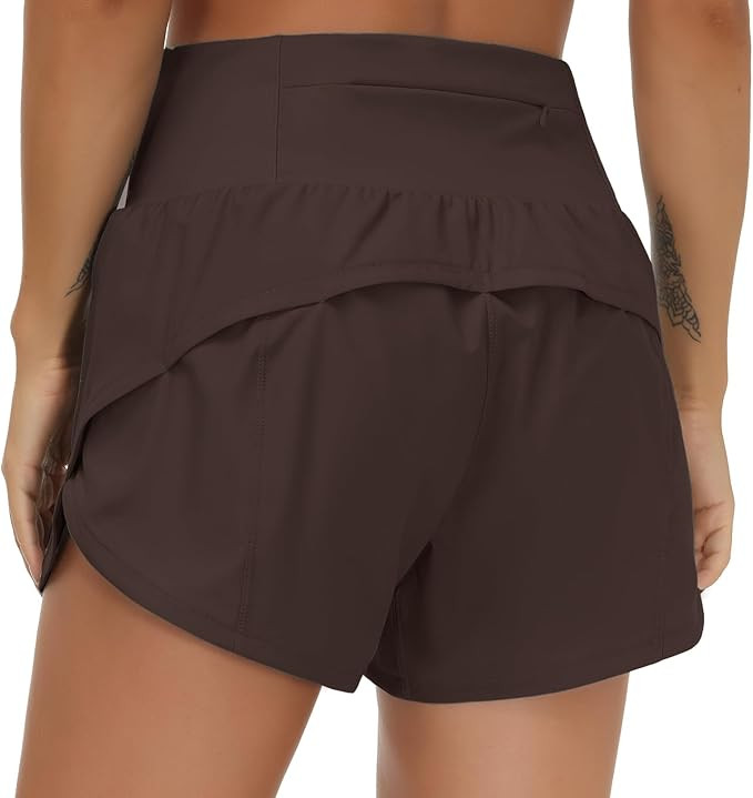 THE GYM PEOPLE Womens High Waisted Running Shorts Quick Dry Athletic Workout Shorts with Mesh Lin... | Amazon (US)