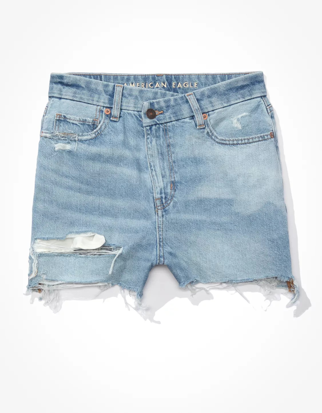AE Curvy Denim Mom Shorts | American Eagle Outfitters (US & CA)