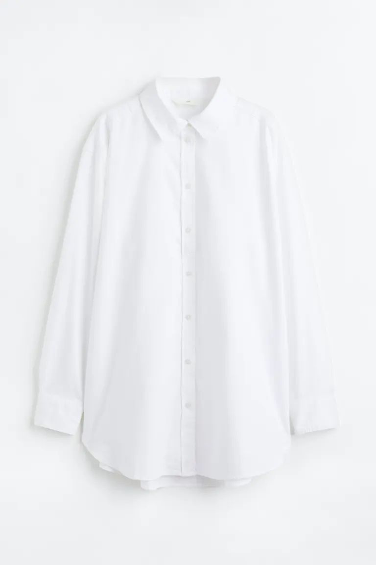 Oxford Shirt - White - Ladies | H&M US | H&M (US + CA)