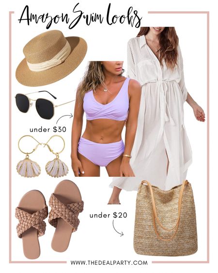 Amazon Swim | Swimwear | Swimsuit | Bikini | Beach Bag | Coverup | Vacation Outfits | Straw Hat 

#LTKtravel #LTKunder50 #LTKunder100