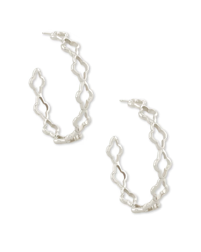 Abbie Hoop Earrings in Silver | Kendra Scott | Kendra Scott