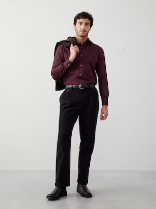 Slim-Fit Dobby Dress Shirt | Banana Republic Factory